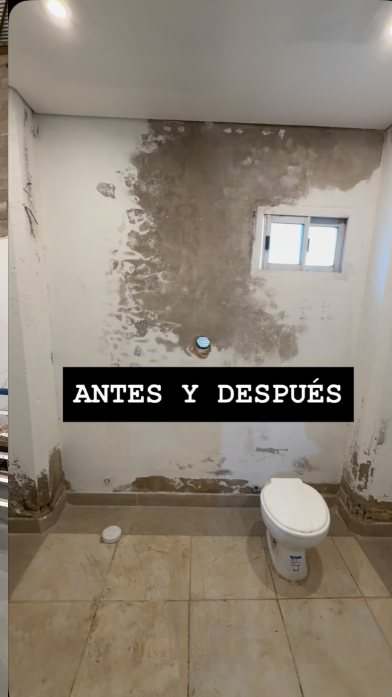 Antes y después de un baño