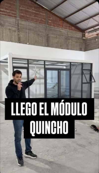 Llegó el módulo quincho
